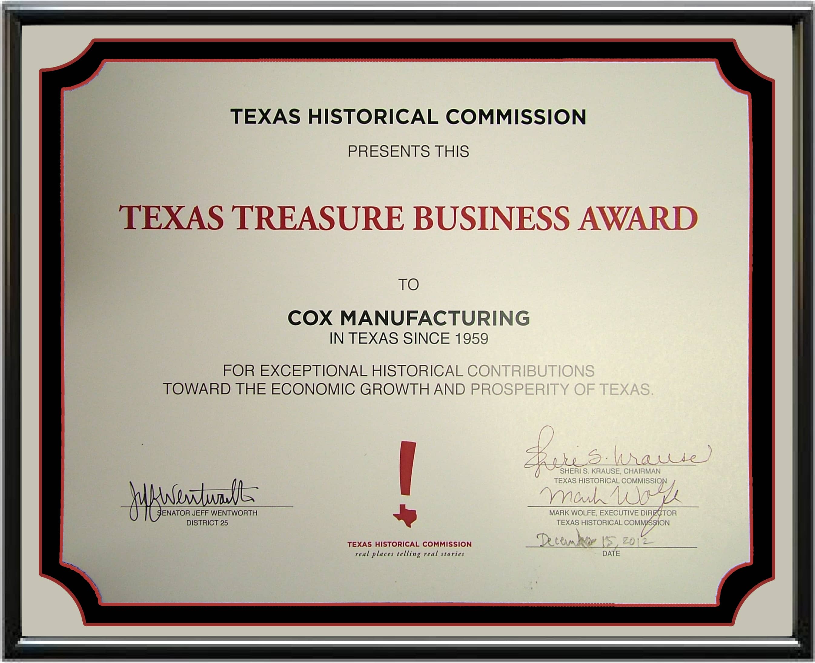 Shenzhen Machine Screw Parts Inc. Guangdong Treasure Business Award